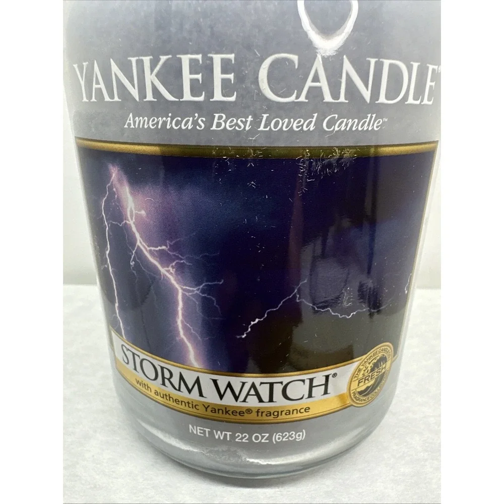 Yankee Candle Retired STORM WATCH Large Jar 22 oz New Discontinued